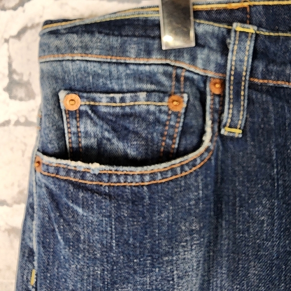 Lucky Brand Dungarees Easy Rider Midrise Straight Leg Jeans Size 32 Reg - Picture 9 of 16